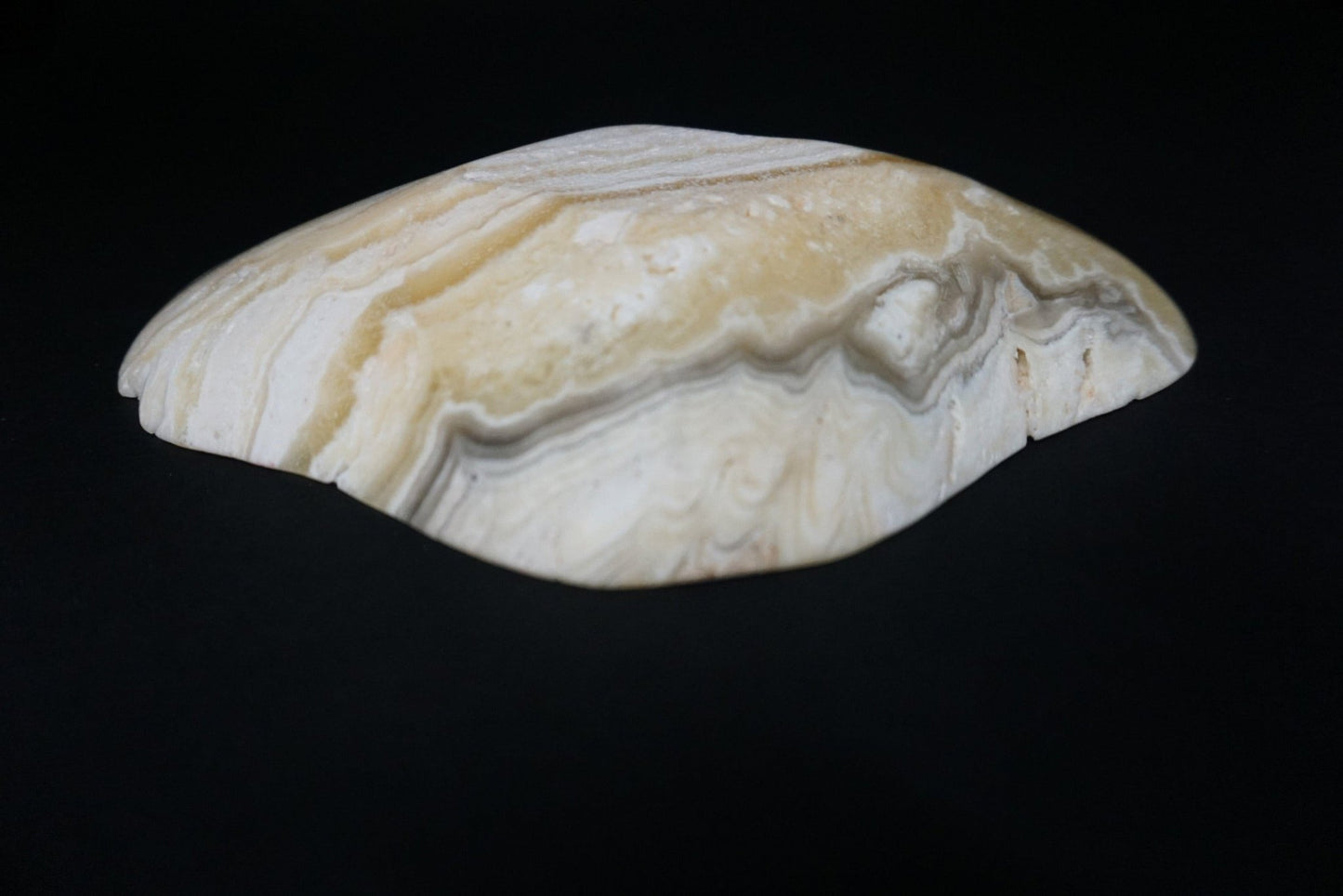 Decorative Calcite Bowl Carved Phantom Calcite Zebra