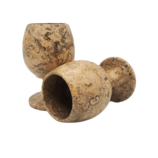 Drinkware Sherry Wine Goblet Onyx Set with Case