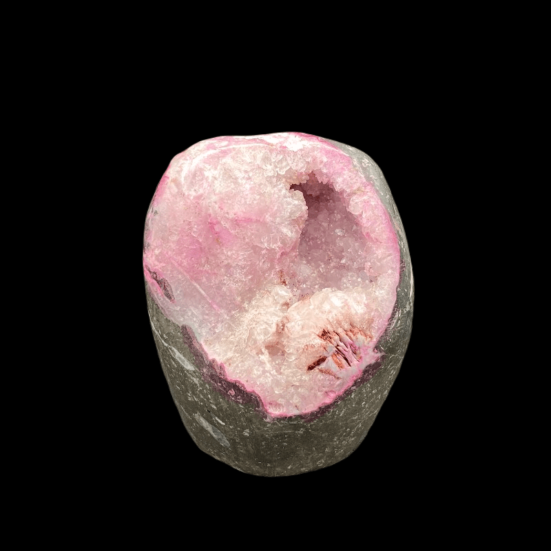 Drusy Quartz Bright Pink Mineral Decor