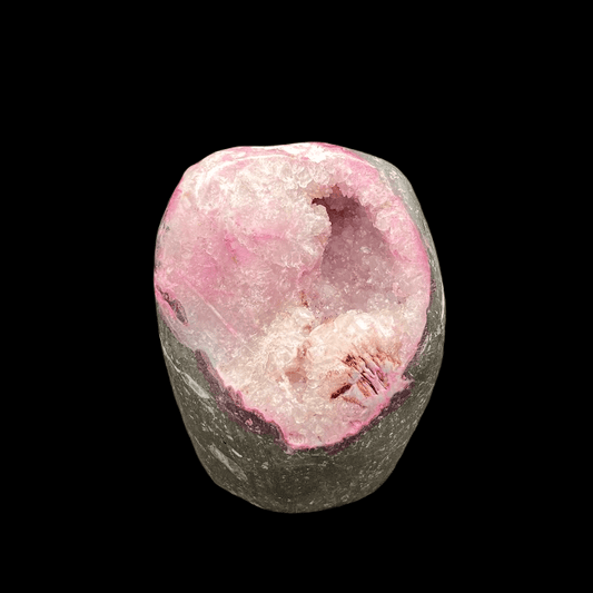 Drusy Quartz Bright Pink Mineral Decor