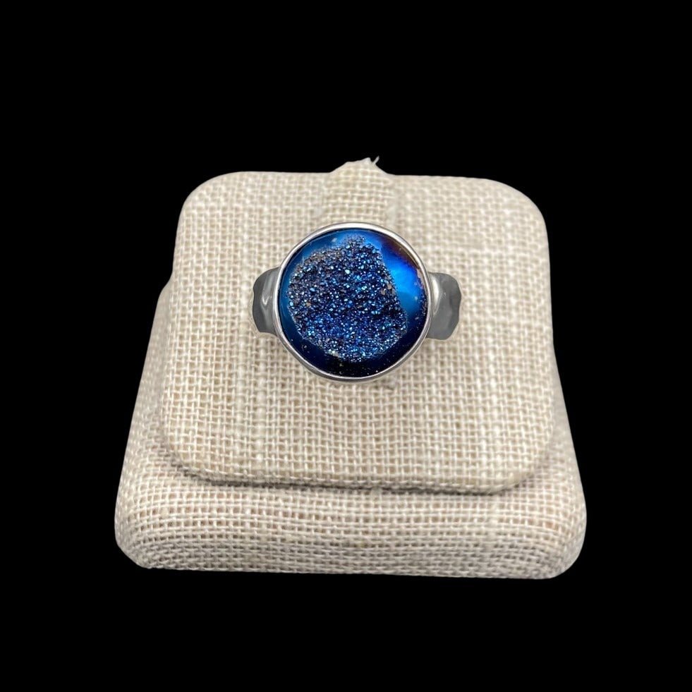 Druzy Ring Sterling Silver