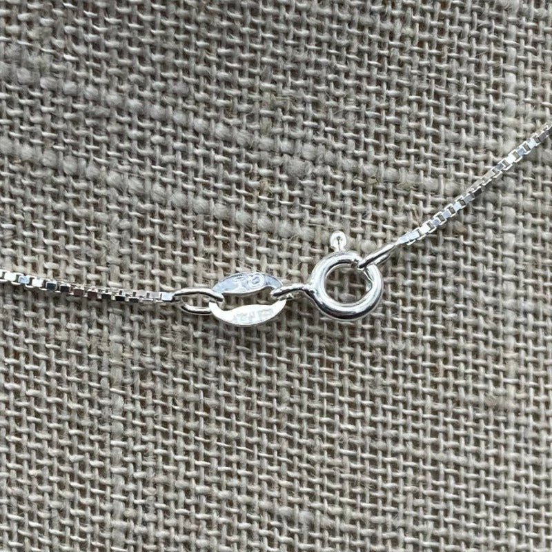 Dumortierite Pendant On Sterling Silver Chain