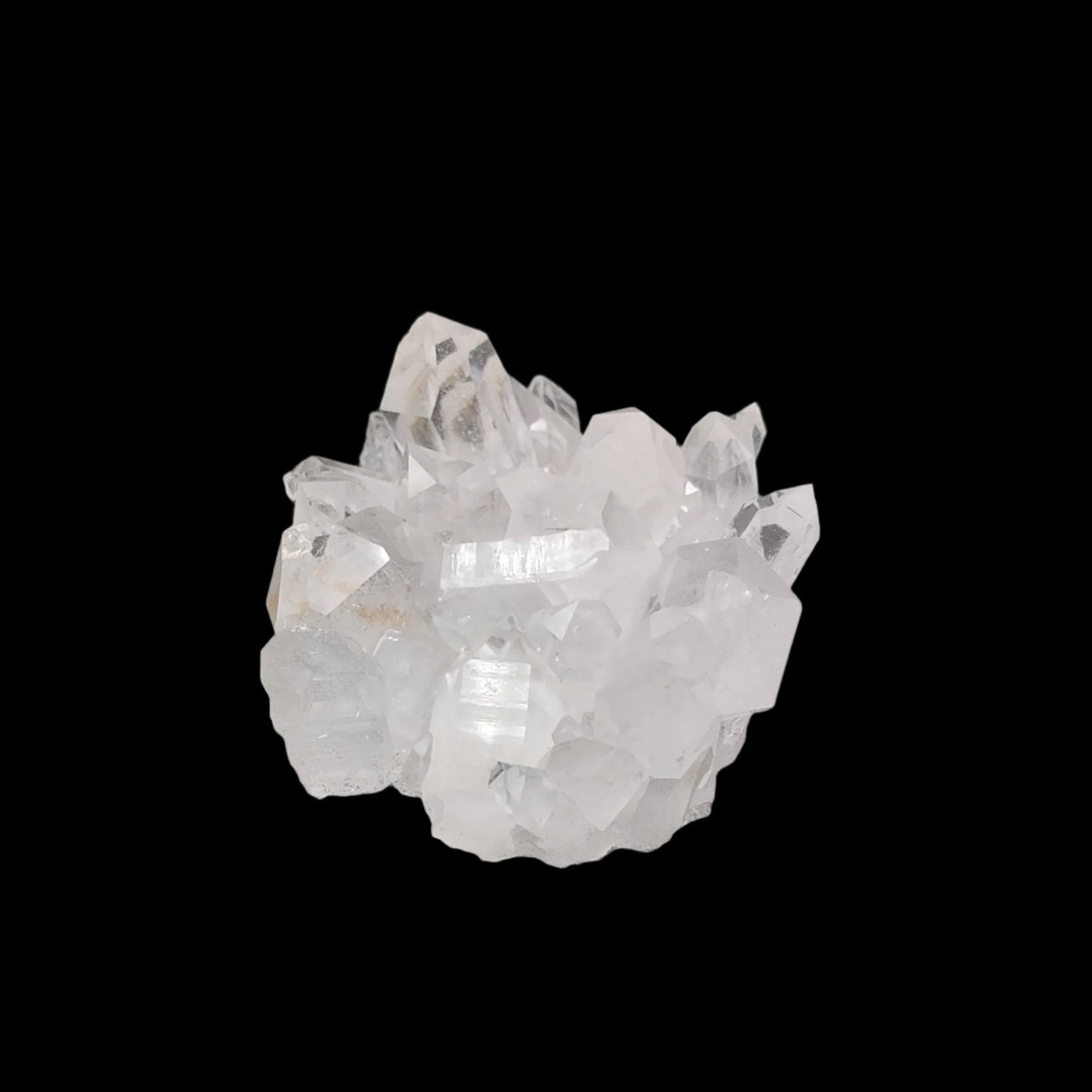 This is the left side of this Quartz crystal cluster