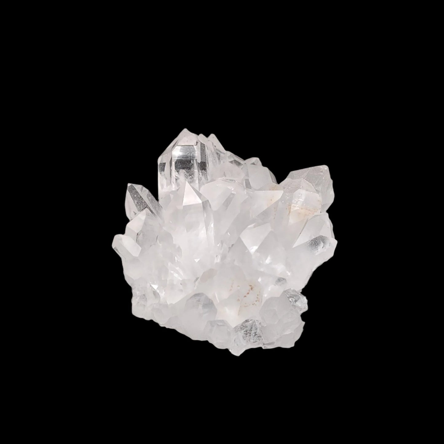 This is the right side of this Quartz crystal cluster