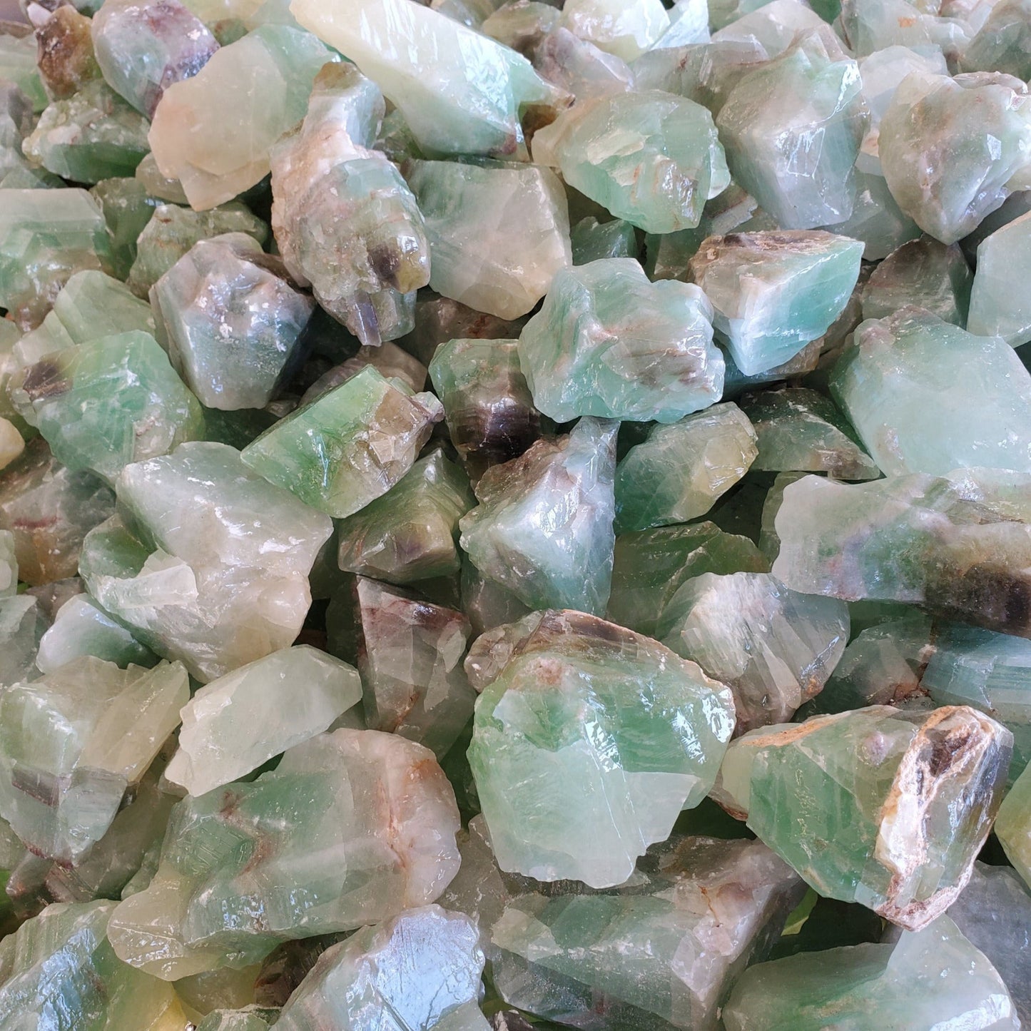 Emerald Calcite Rock Specimen Natural Unpolished $8 Per Pound