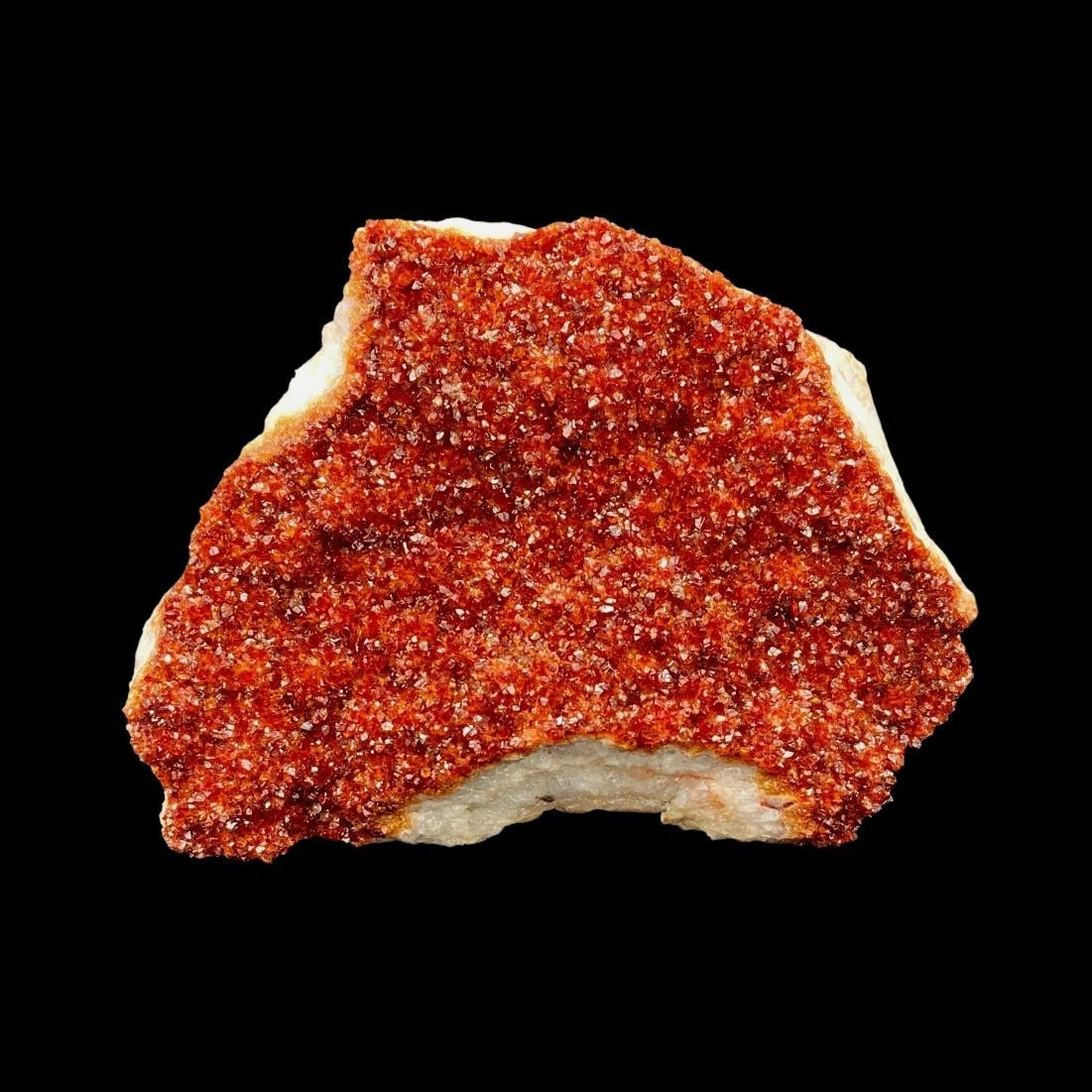 Enhanced Citrine Druzy Rock Specimen Mineral Decor