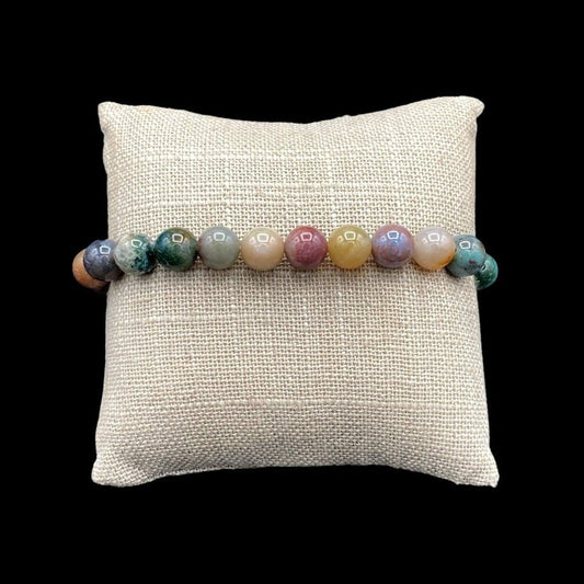 Fancy Jasper 8 mm Polished Beaded Stretch Bracelet