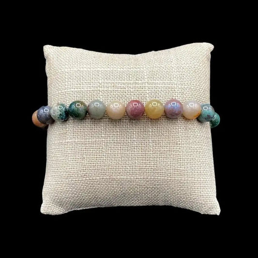 Fancy Jasper 8 mm Polished Beaded Stretch Bracelet