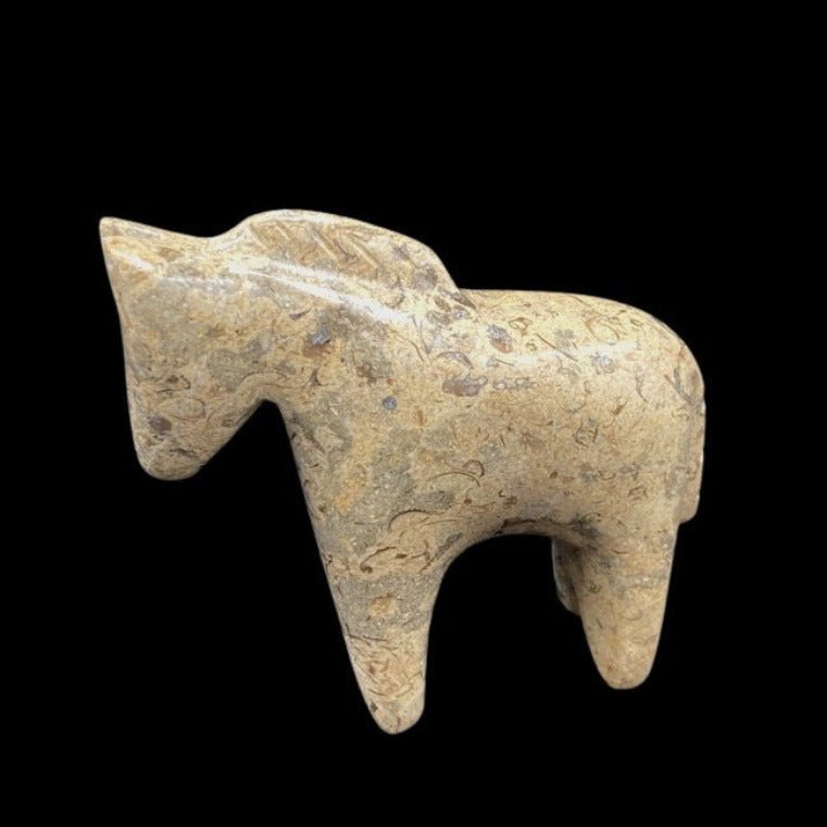 Figurine Natural Stone Carved Mineral Horse