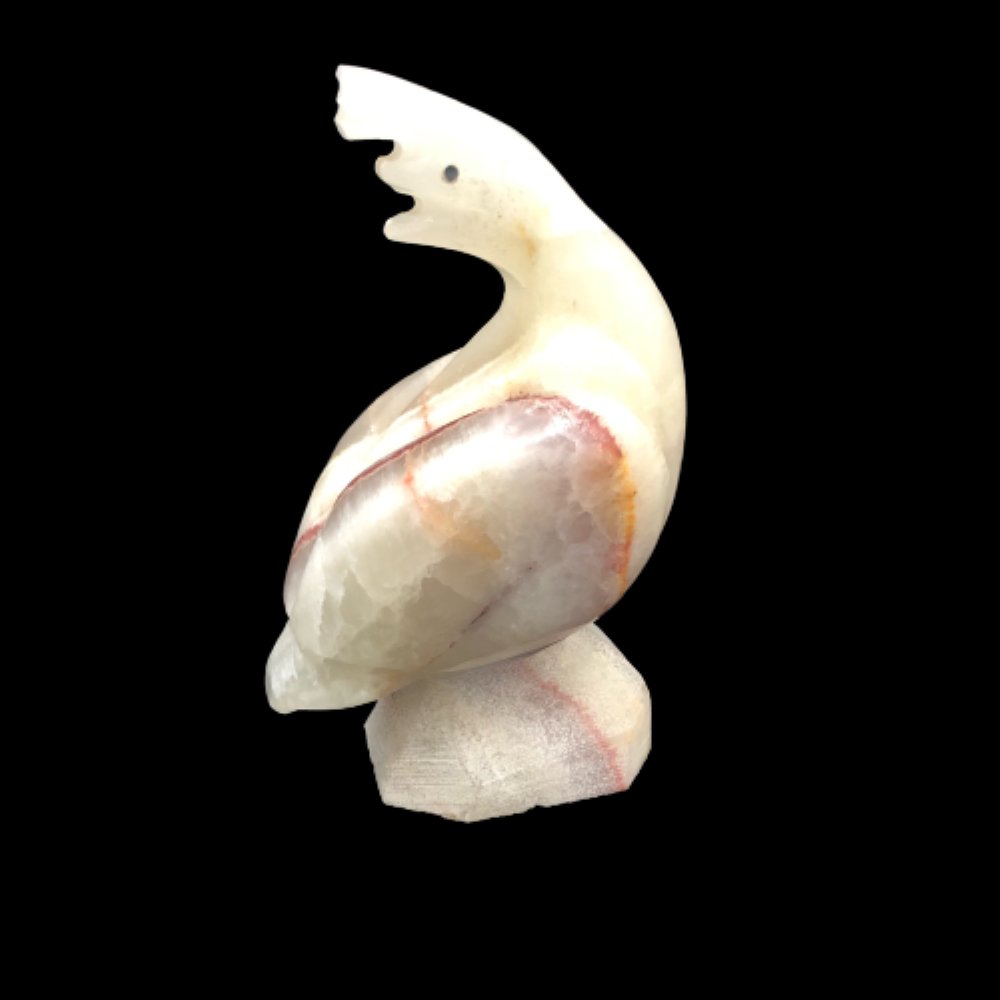 Carved Onyx Pheasant Figurine