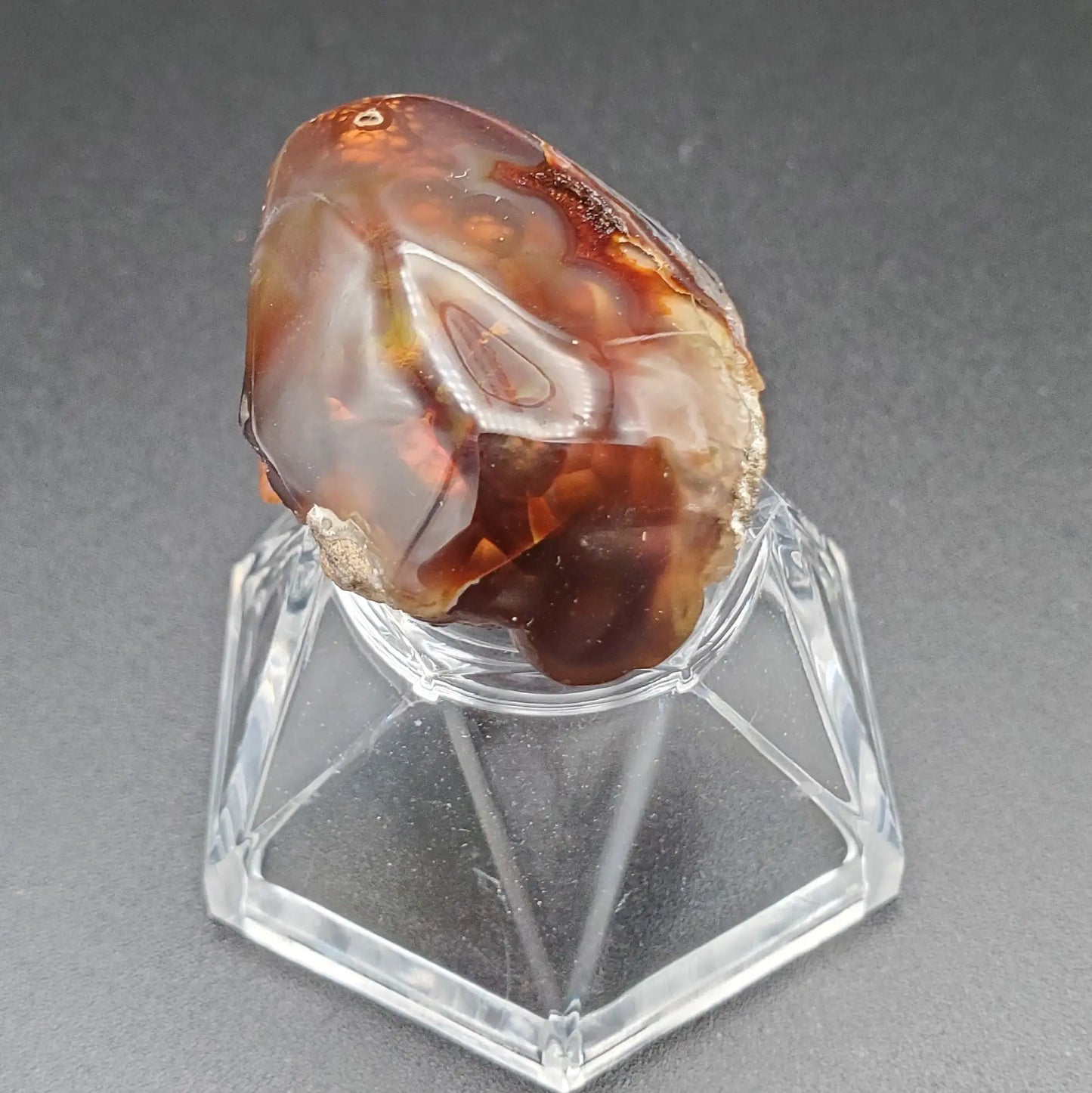 Alternate view Fire Agate Rough and Polished