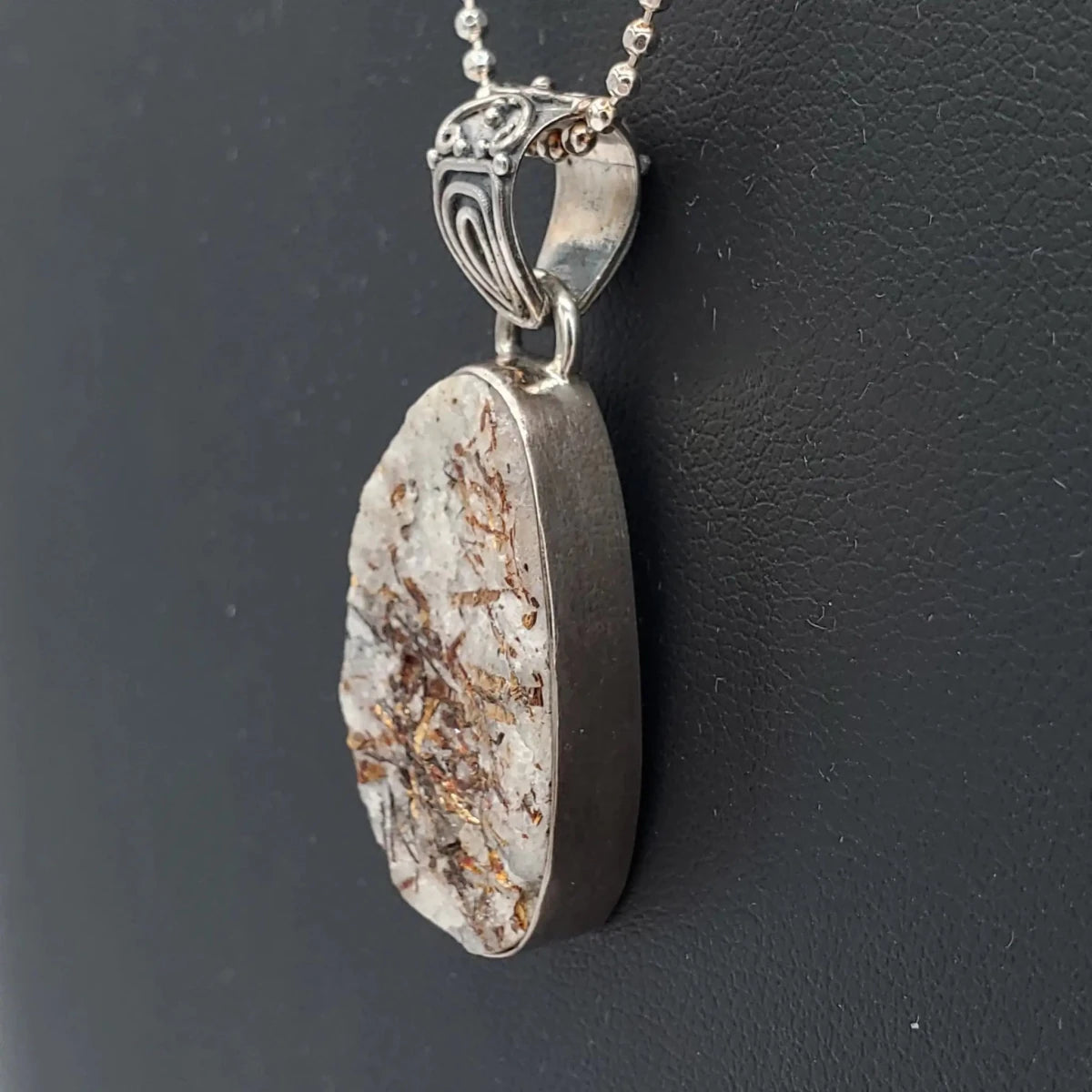 Flash Quartz Necklace Jewelry 20 Inch Sterling Ball Chain
