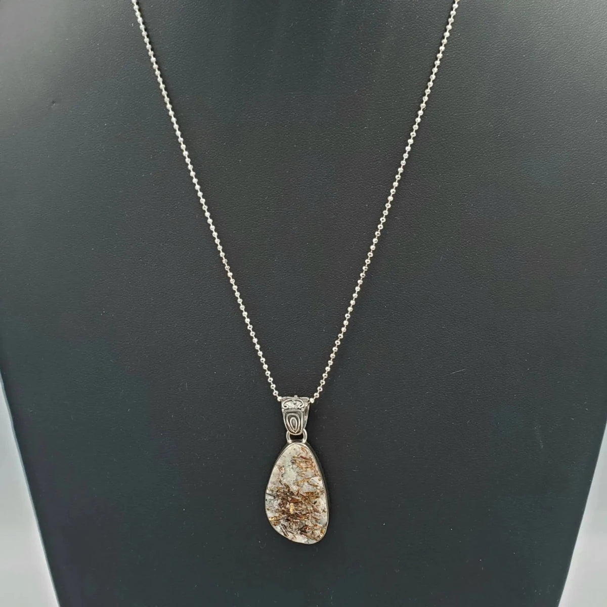 Flash Quartz Necklace Jewelry 20 Inch Sterling Ball Chain