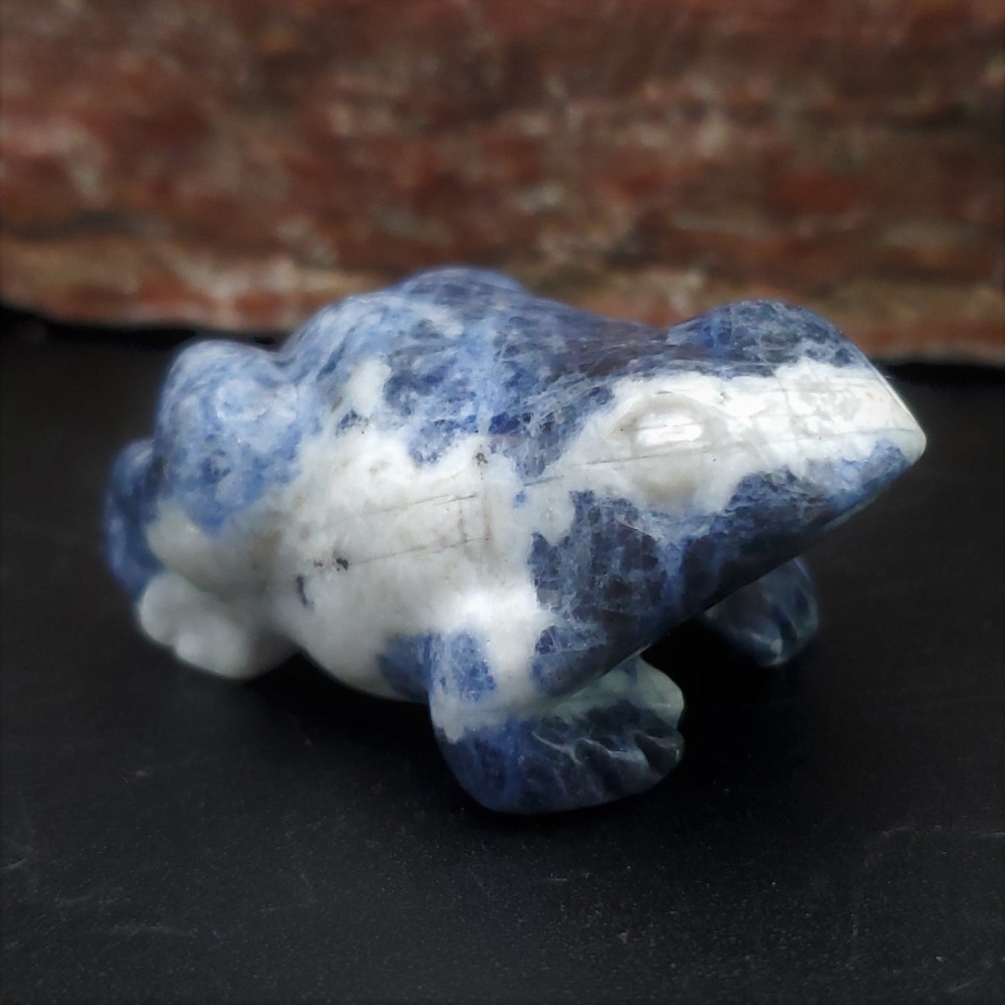 Frog Figurine Semi - Precious Gemstone 2 - inch Carved Frog