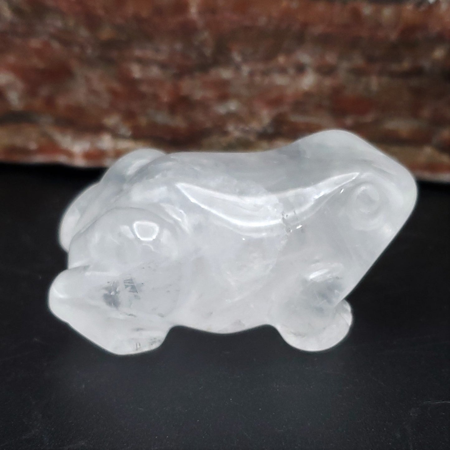 Frog Figurine Semi - Precious Gemstone 2 - inch Carved Frog