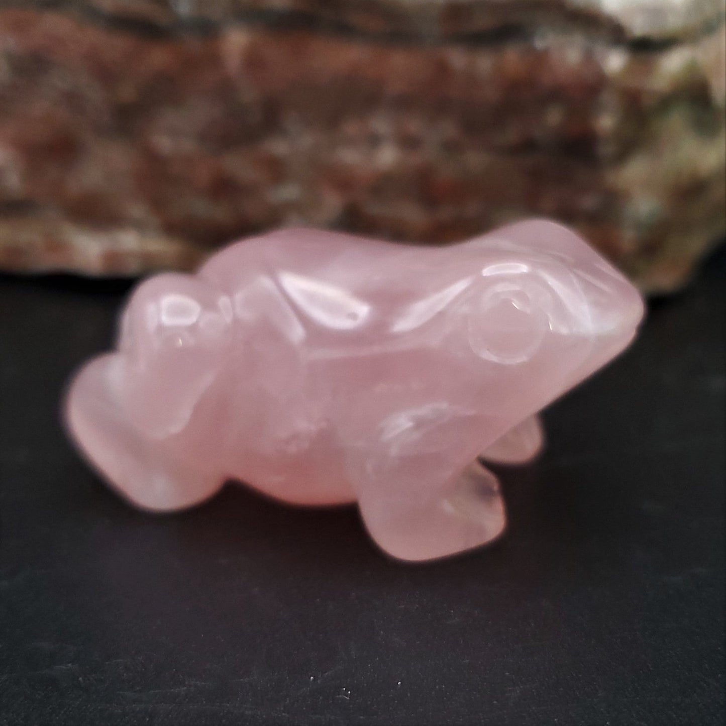 Frog Figurine Semi - Precious Gemstone 2 - inch Carved Frog