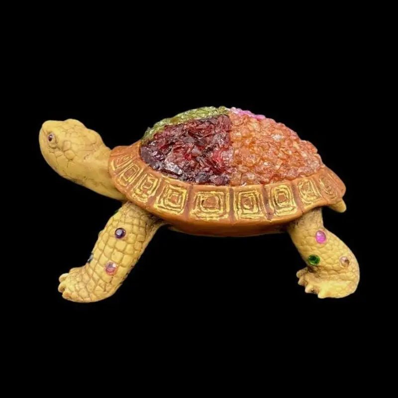 Side View Gemstone Turtle Figurine