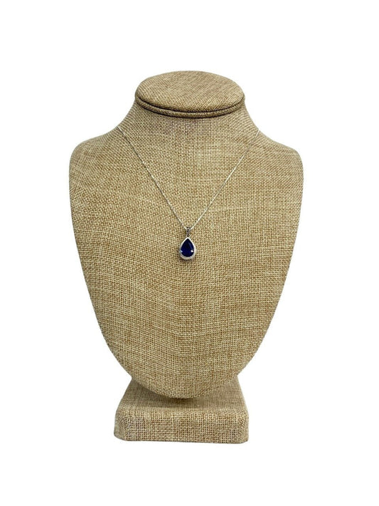 Genuine Tanzanite Pendant Necklace