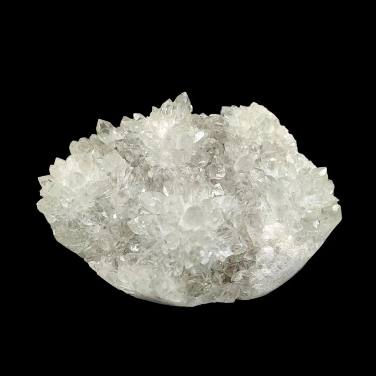 This is the front side of this green Anandalite quartz crystal,
