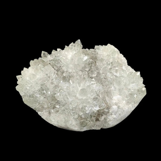 This is the front side of this green Anandalite quartz crystal,