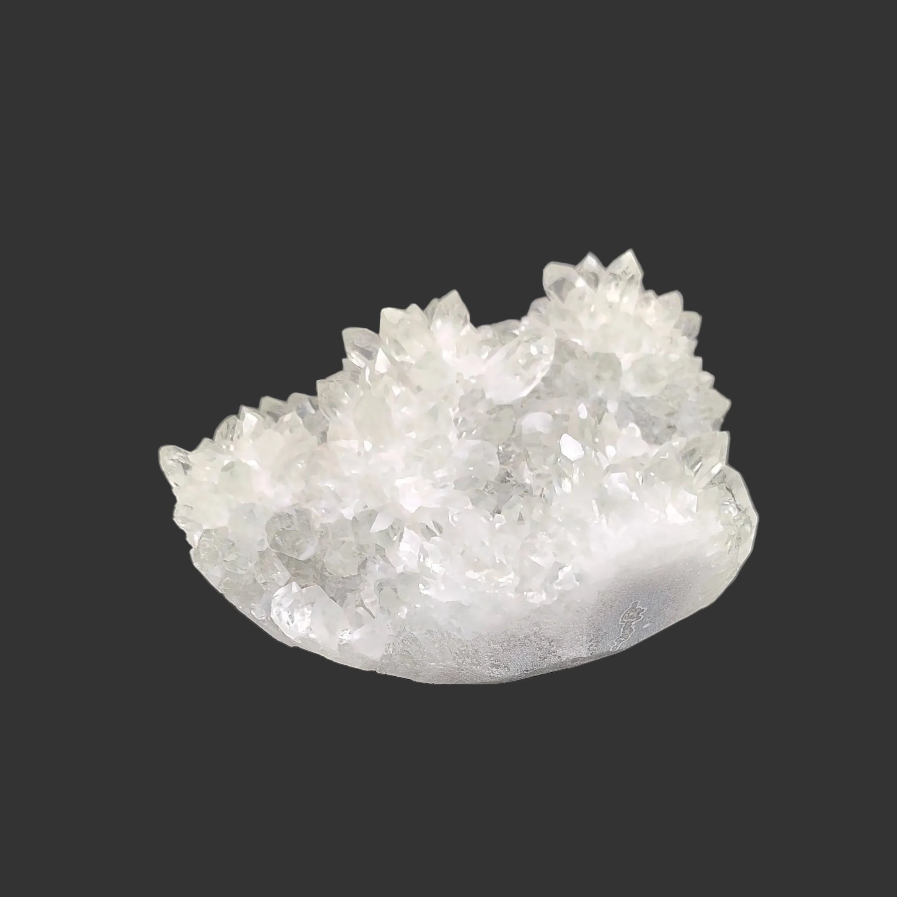 This is the back side ofc this green Anandalite Quartz specimen.