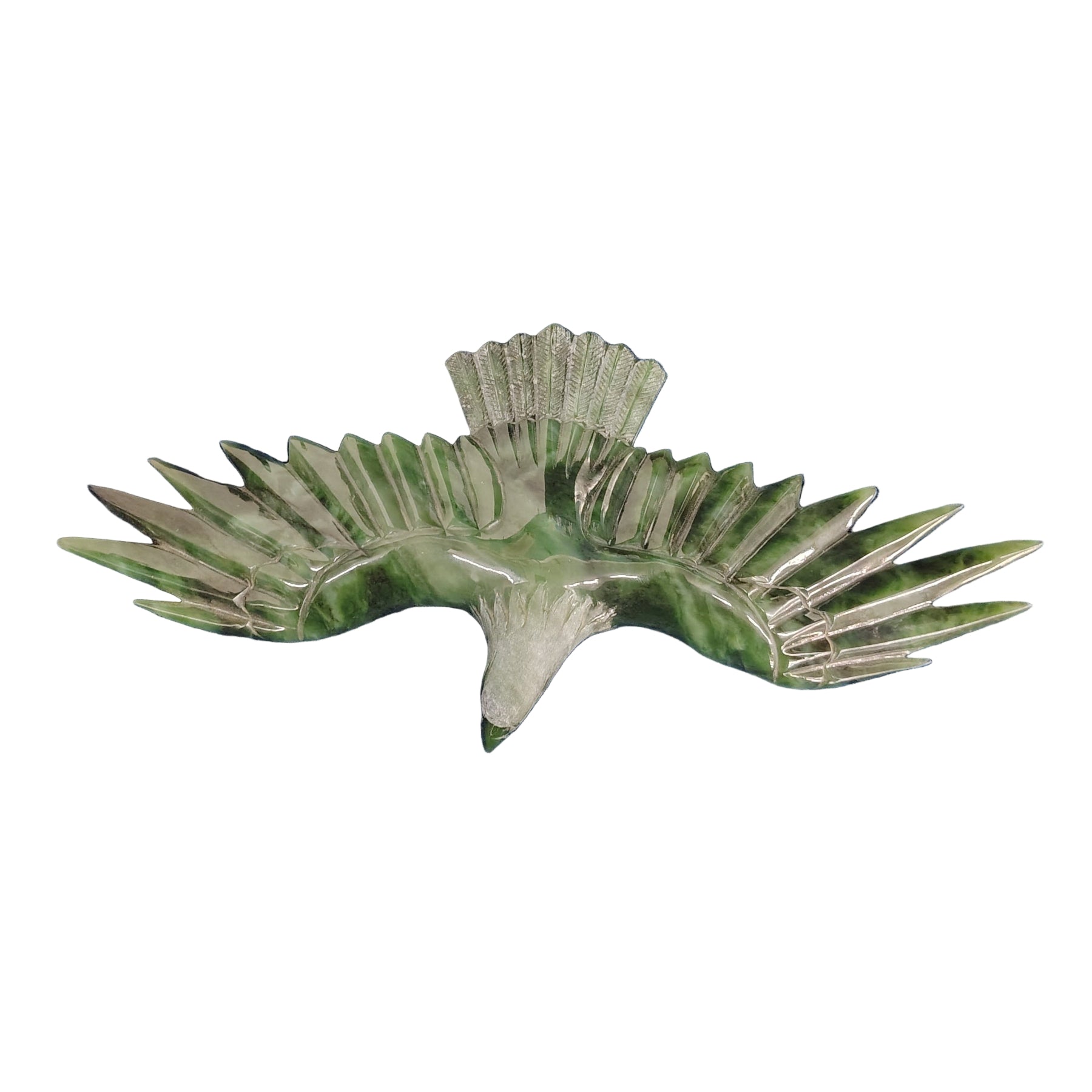 This is the hand carved jade eagle off of the amethyst geode stand