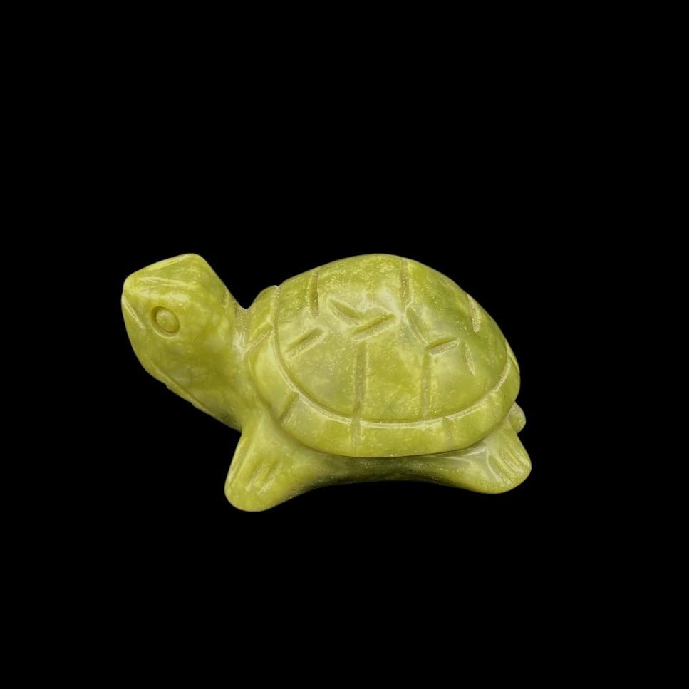 Hand Carved Serpentine Turtle Figurine Serpentine Stone