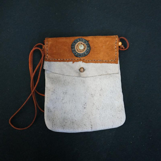 Handmade Leather Satchel Purse With Shoulder Strap