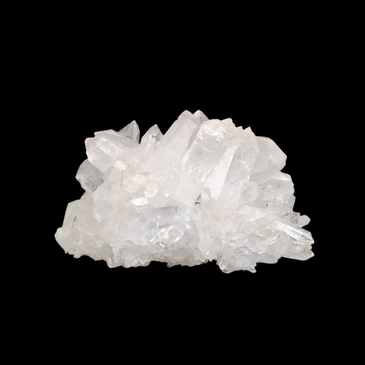 This is the front side view of this Quartz crystal cluster