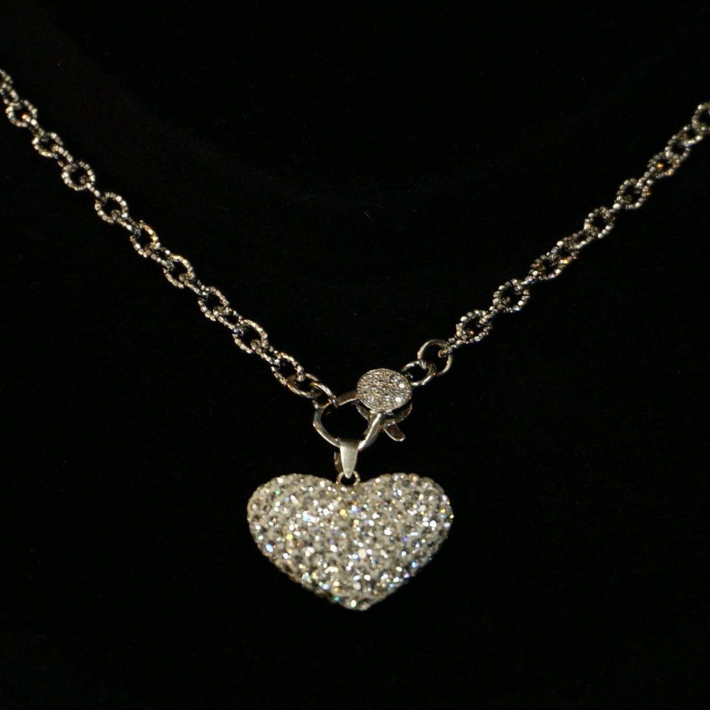 Heart Jewelry Swarovski Crystal Sterling Silver