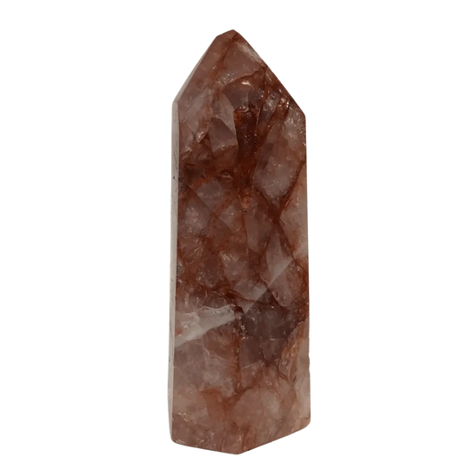 Hematoid Quartz Crystal Point Tower Hematoidin
