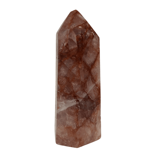 Hematoid Quartz Crystal Point Tower Hematoidin