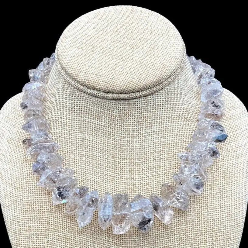 Close Up Of Herkimer Diamond Choker
