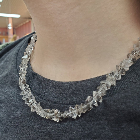 Herkimer Diamond Necklace 16 Inch Small Stones