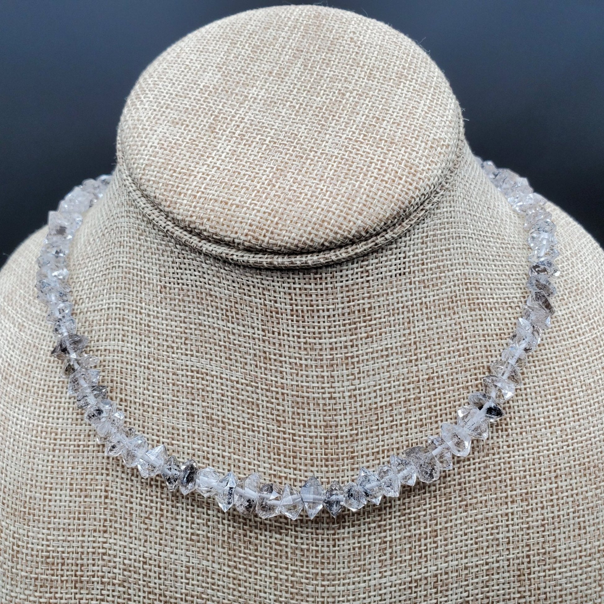 Herkimer Diamond Necklace 16 Inch Small Stones