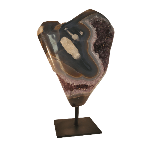 Home Decor Amethyst Sculpture on Stand