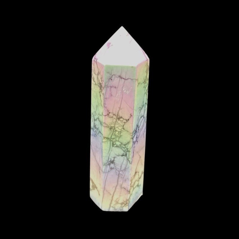 Howlite Aura Point Tower