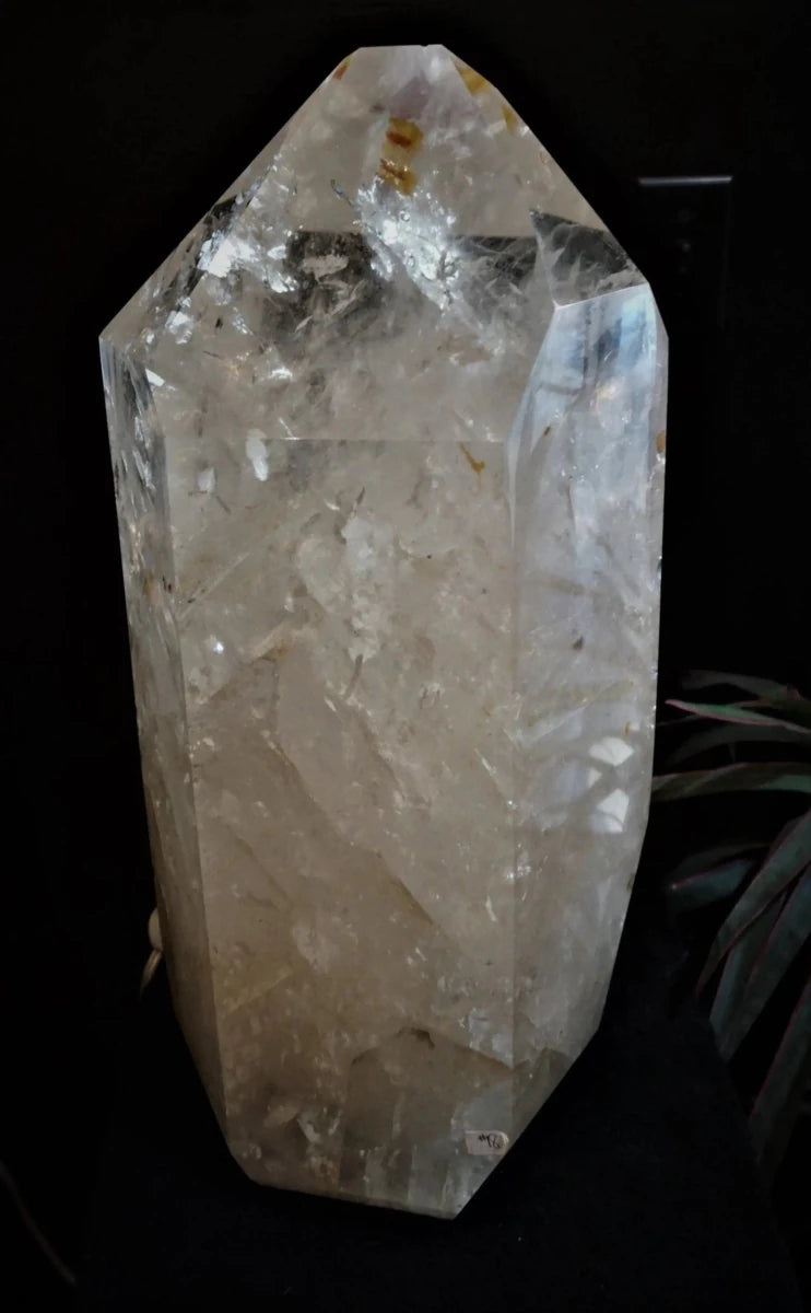 Illuminated Quartz Crystal Point Cut And Polished Tower