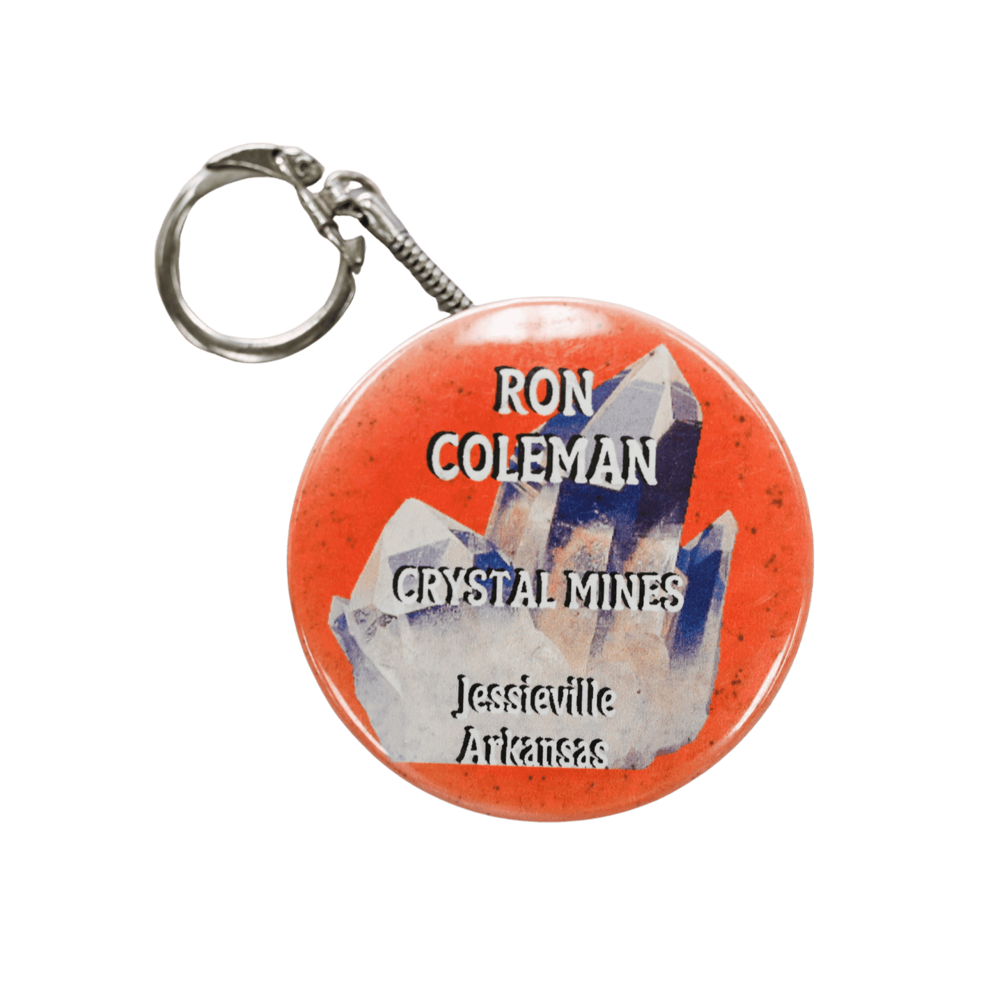 Keychain Button Key Ring Ron Coleman Mining Souvenir