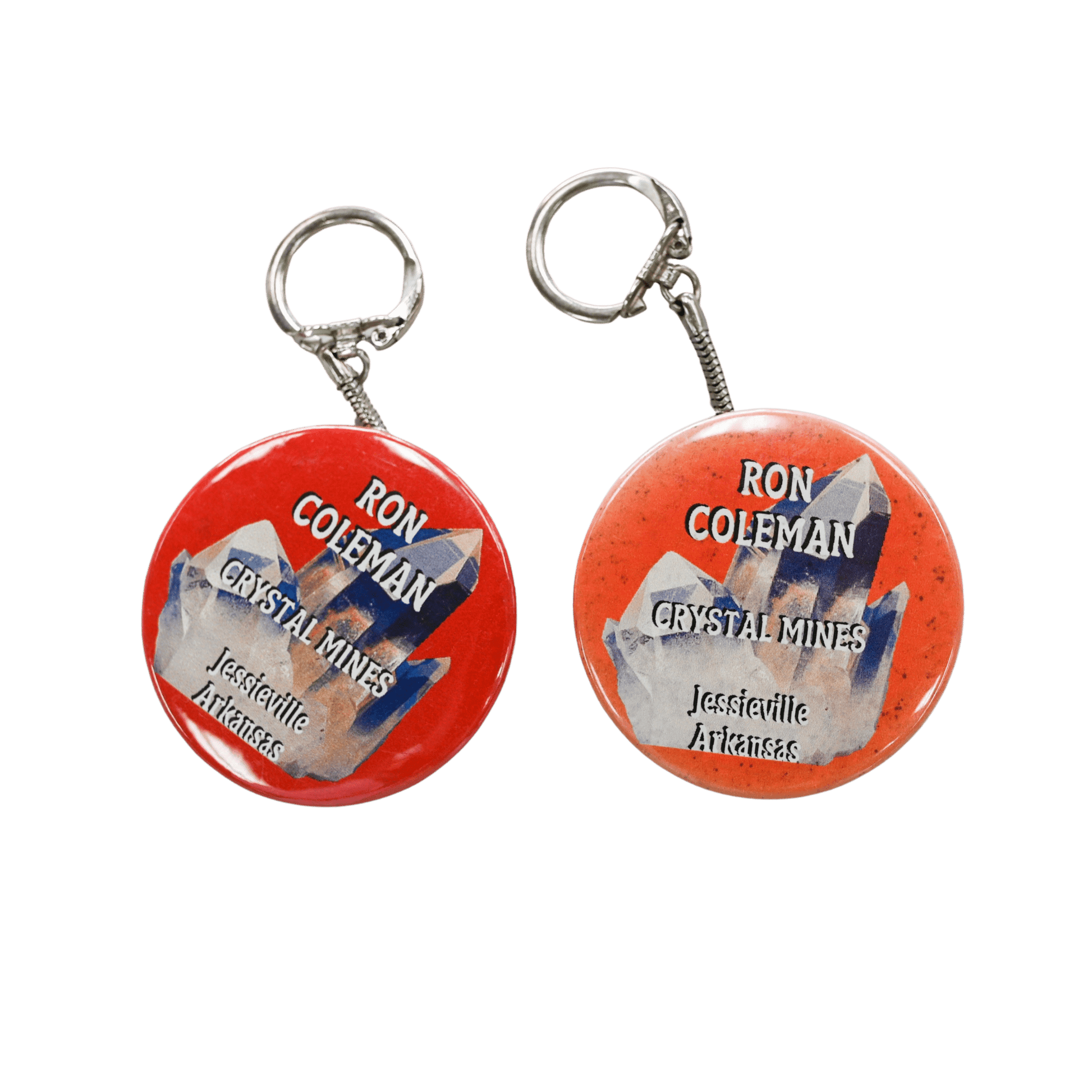 Keychain Button Key Ring Ron Coleman Mining Souvenir