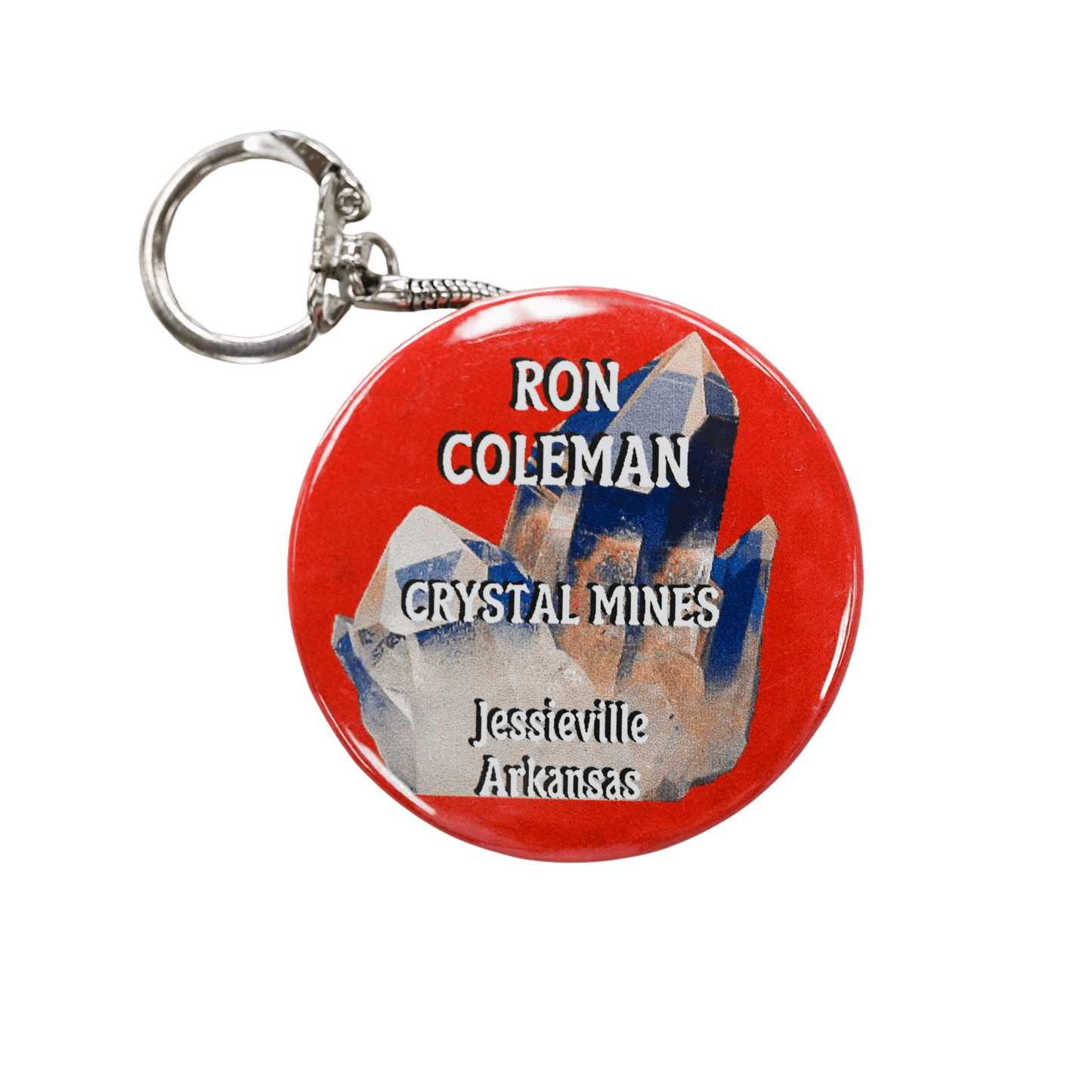 Keychain Button Key Ring Ron Coleman Mining Souvenir