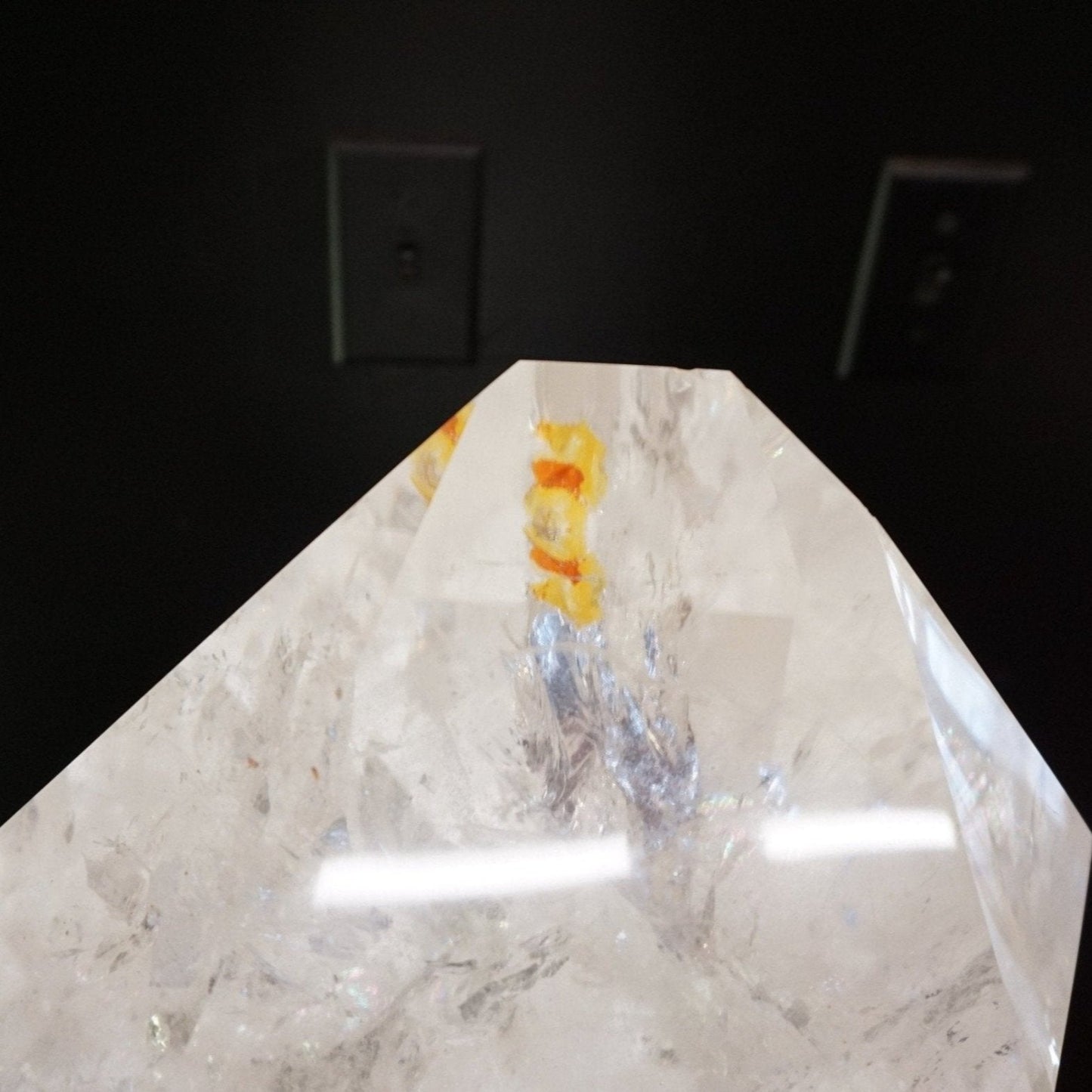 Lamp Lighting Quartz Crystal Point Cut And Polished Tower