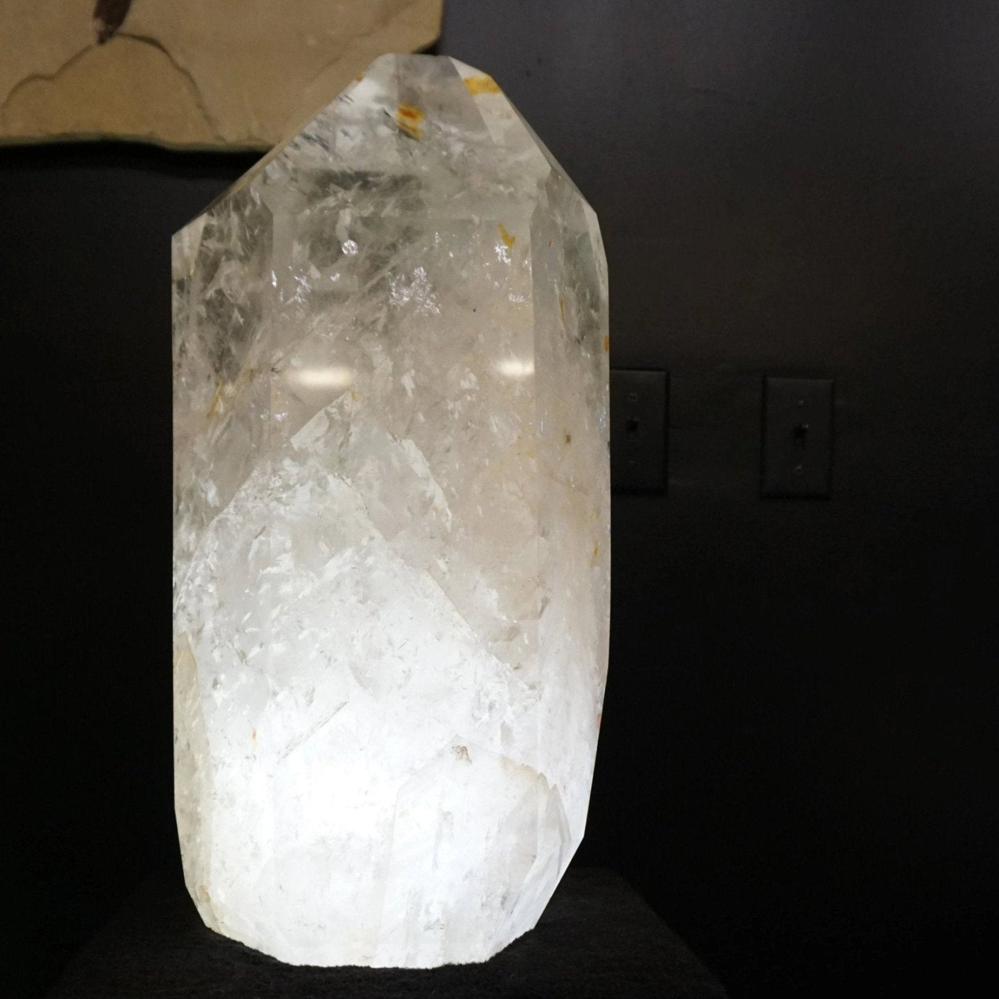 Lamp Lighting Quartz Crystal Point Cut And Polished Tower