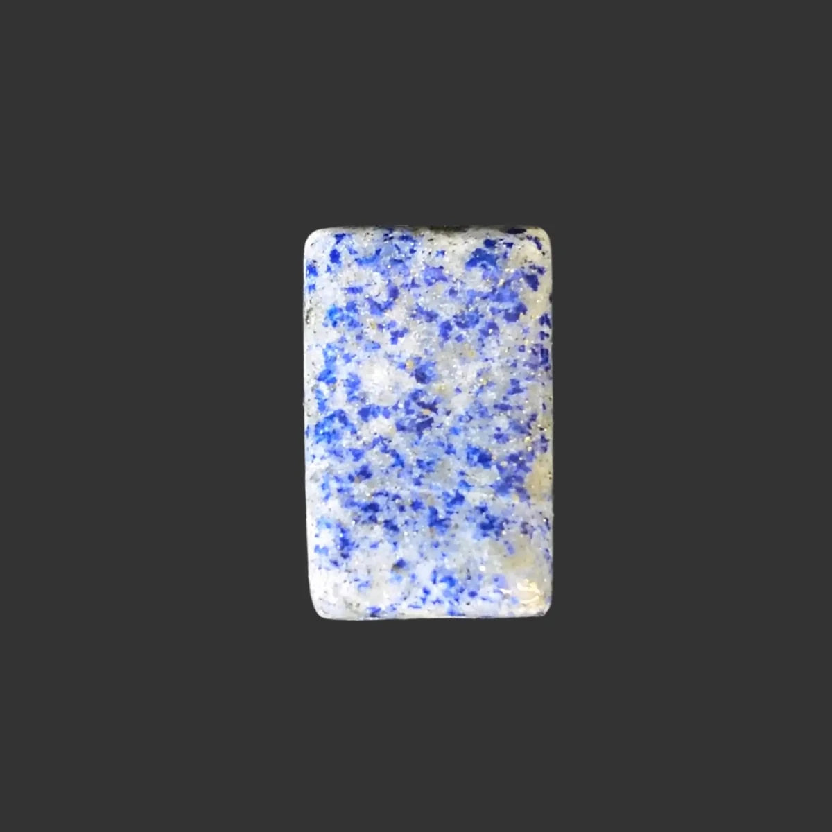 This is Lapis cabochon #2, a small rectangle shape