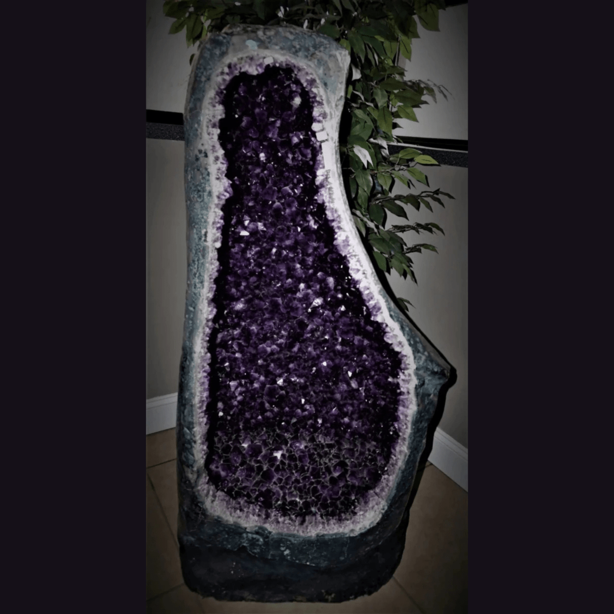 Large Amethyst Geode Cave Crystal