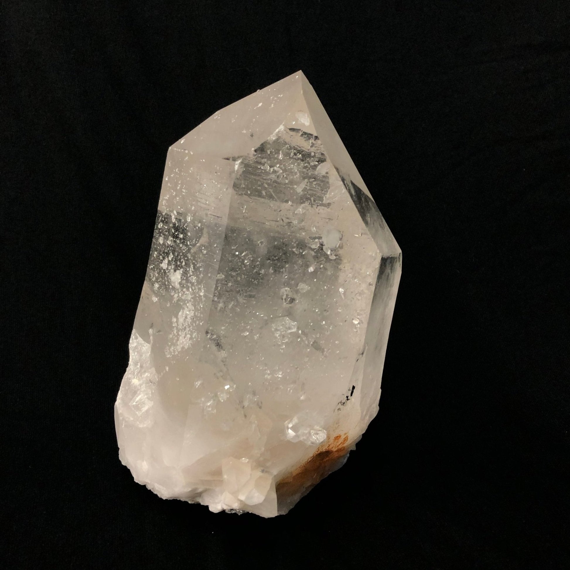 Large Arkansas Clear Quartz Crystal Point With Trigger Crystals