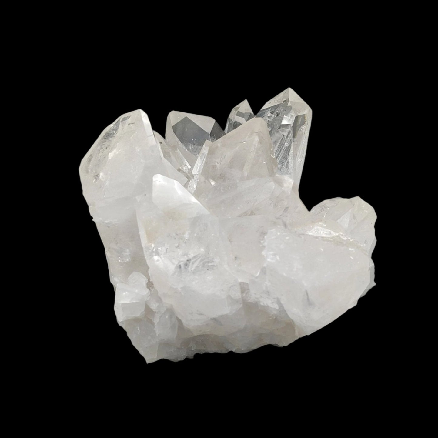 This is the right-side view of this Quartz crystal cluster