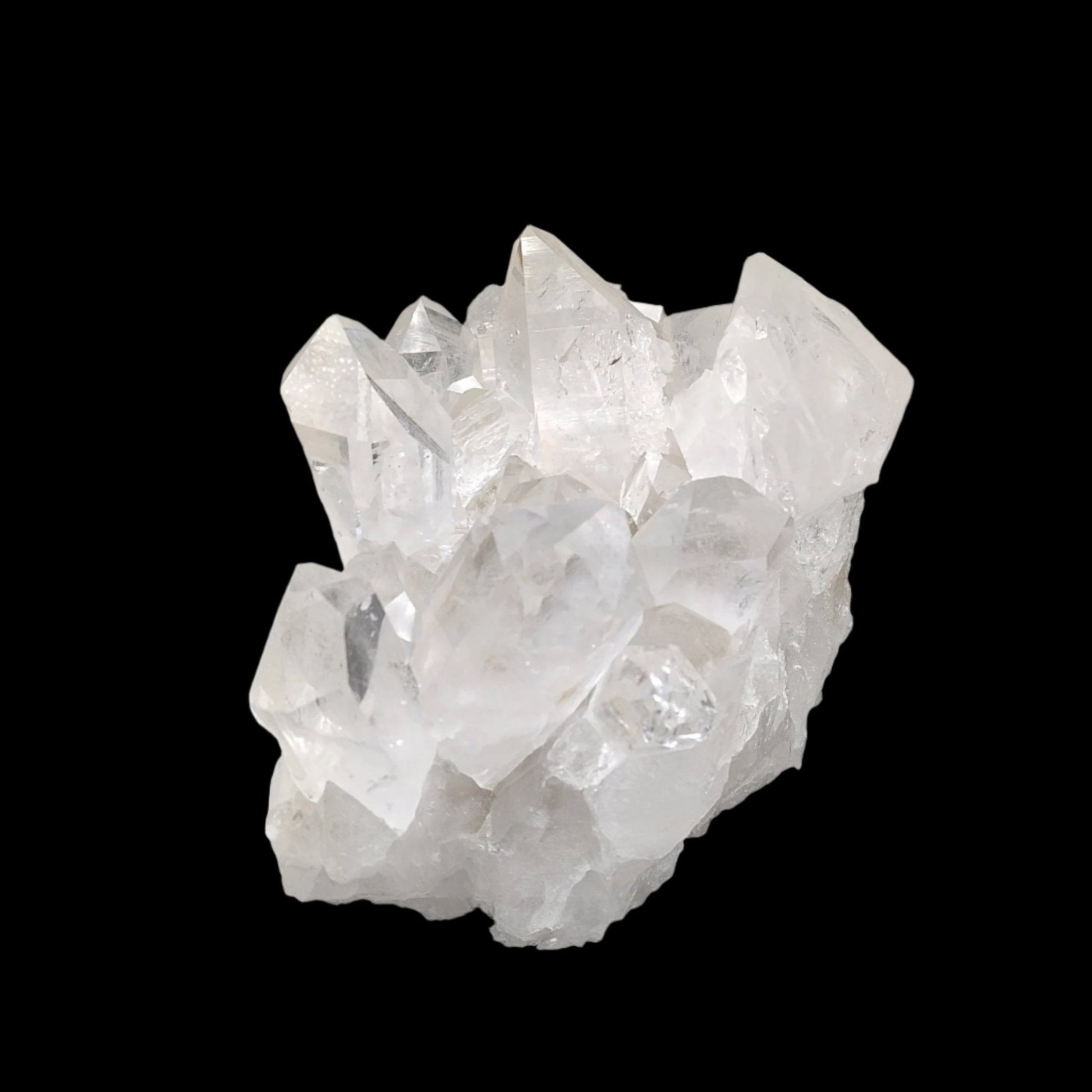 This is the left side of the Quartz crystal cluster