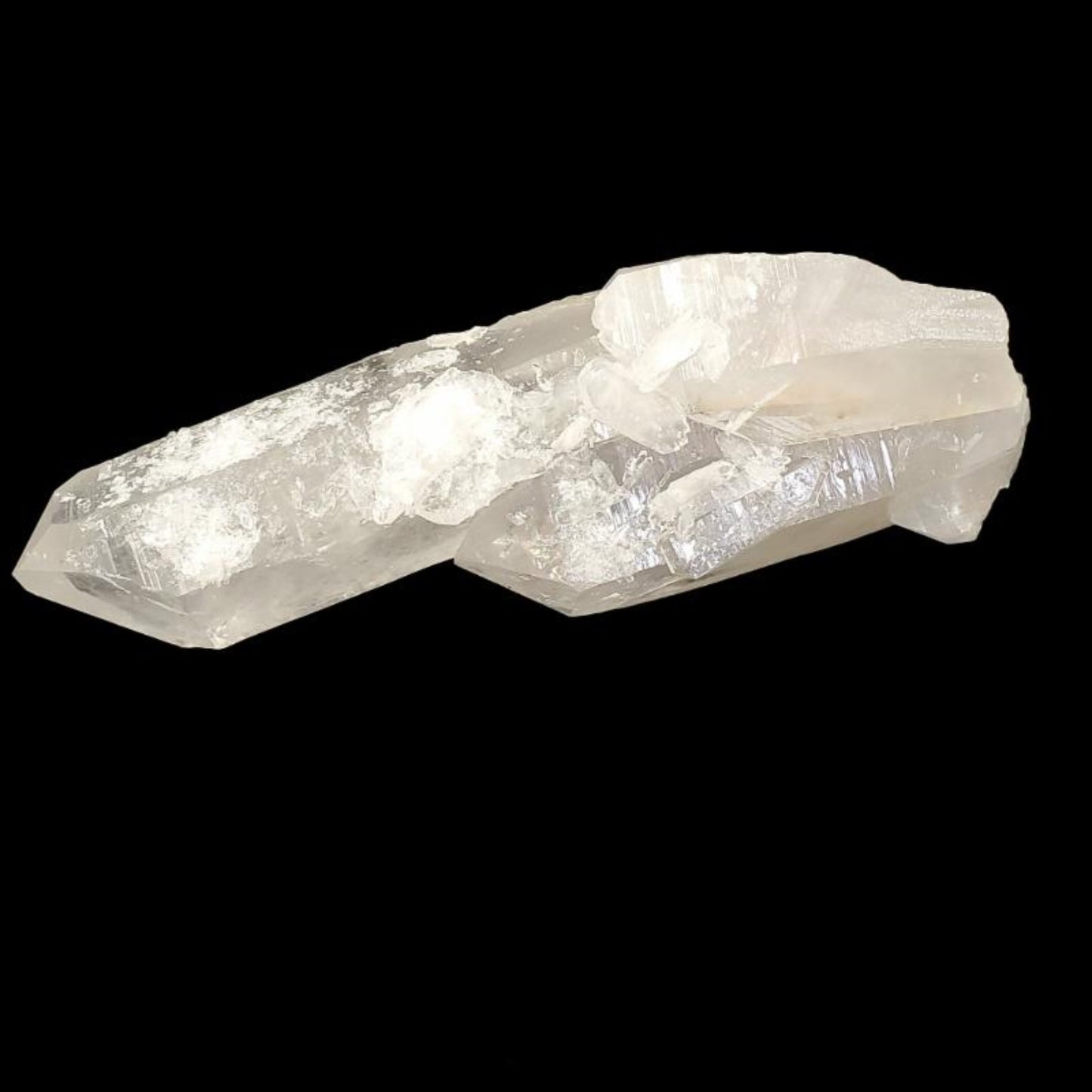 Large Crystal Point With Small Crystal Growths