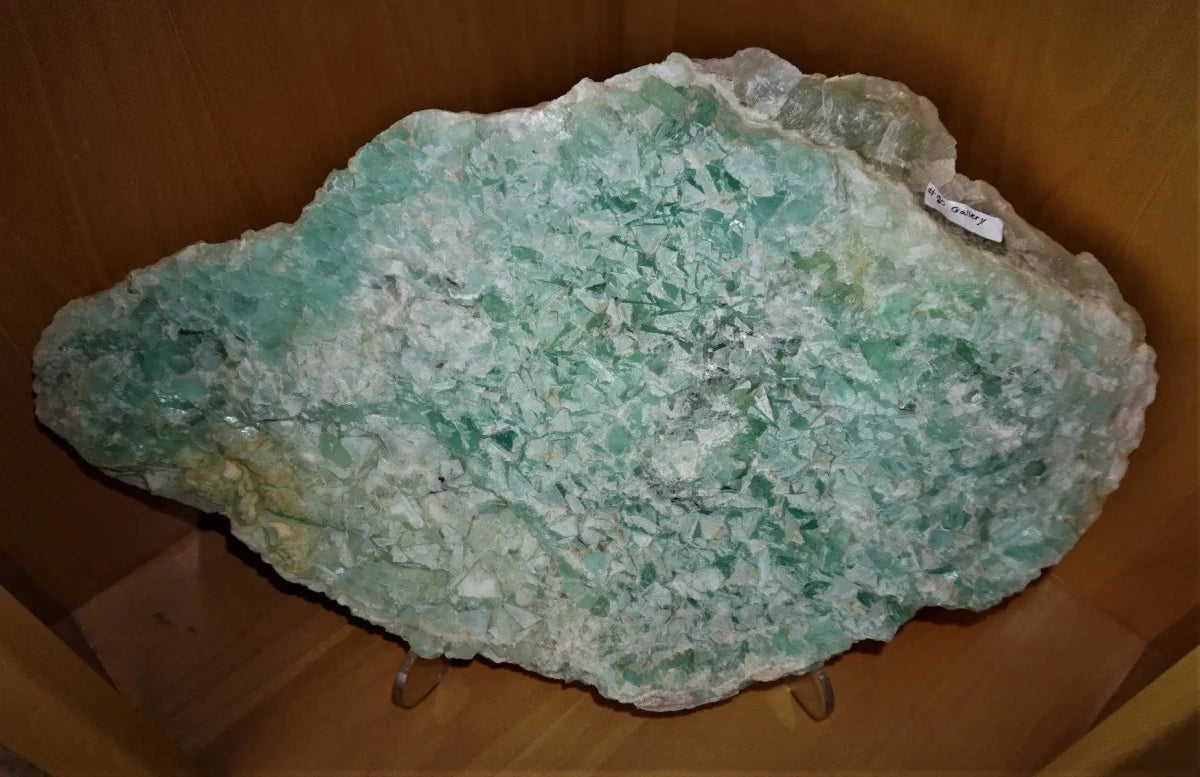 Green Fluorite Crystal Slab Specimen Large